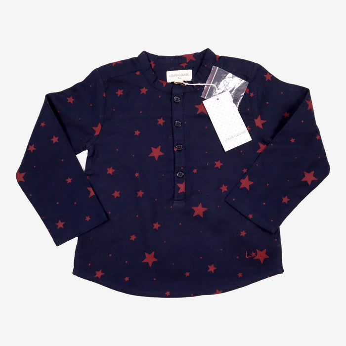 LOUIS LOUISE 2 ans chemise marine étoile