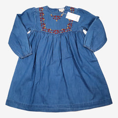 LOUIS LOUISE outlet 6 ans robe jean brodée