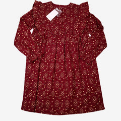 LOUIS LOUISE outlet 12 ans robe bordeaux motif bandana