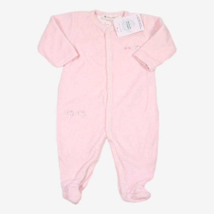 BABYCOTTONS 3 mois pyjama en velours rose