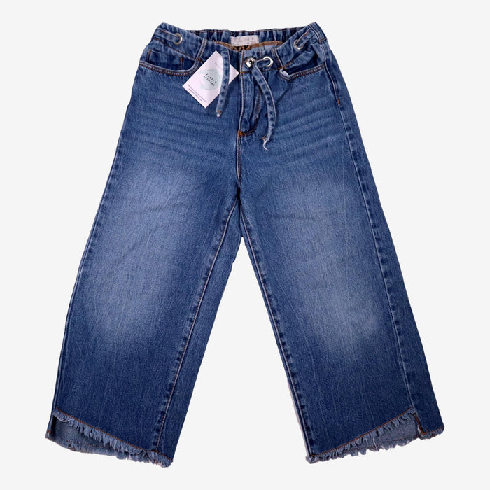 ZARA 8 ans jean large bleu court