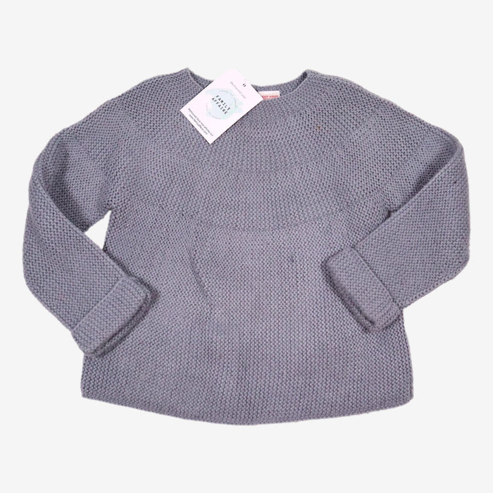 ZARA 3 ans pull en maille bleu/gris