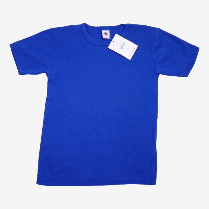 PETIT BATEAU 10 ans tee-shirt bleu électrique