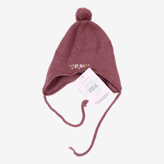 JACADI 3 mois bonnet violet parme  pompon