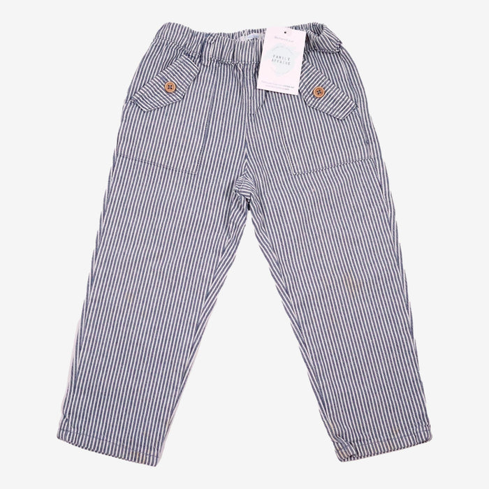 BOUT'CHOU 2 ans pantalon à rayures bleues et blanches