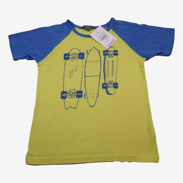 BONPOINT 6 ans tee shirt jaune bleu