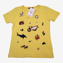 BONPOINT 6 ans tee shirt jaune