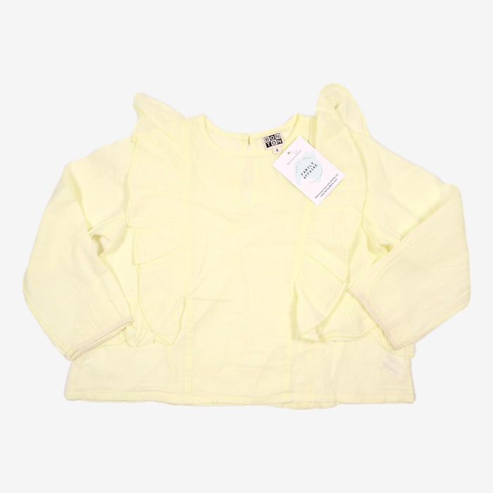 BONTON 4 ans blouse jaune à volants