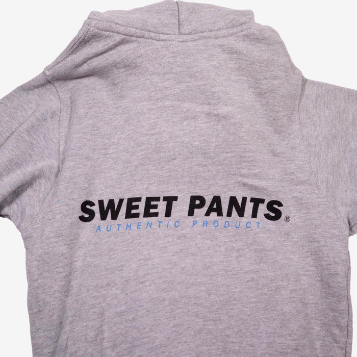 SWEET PANTS 8 ans sweat à capuche gris à écritures