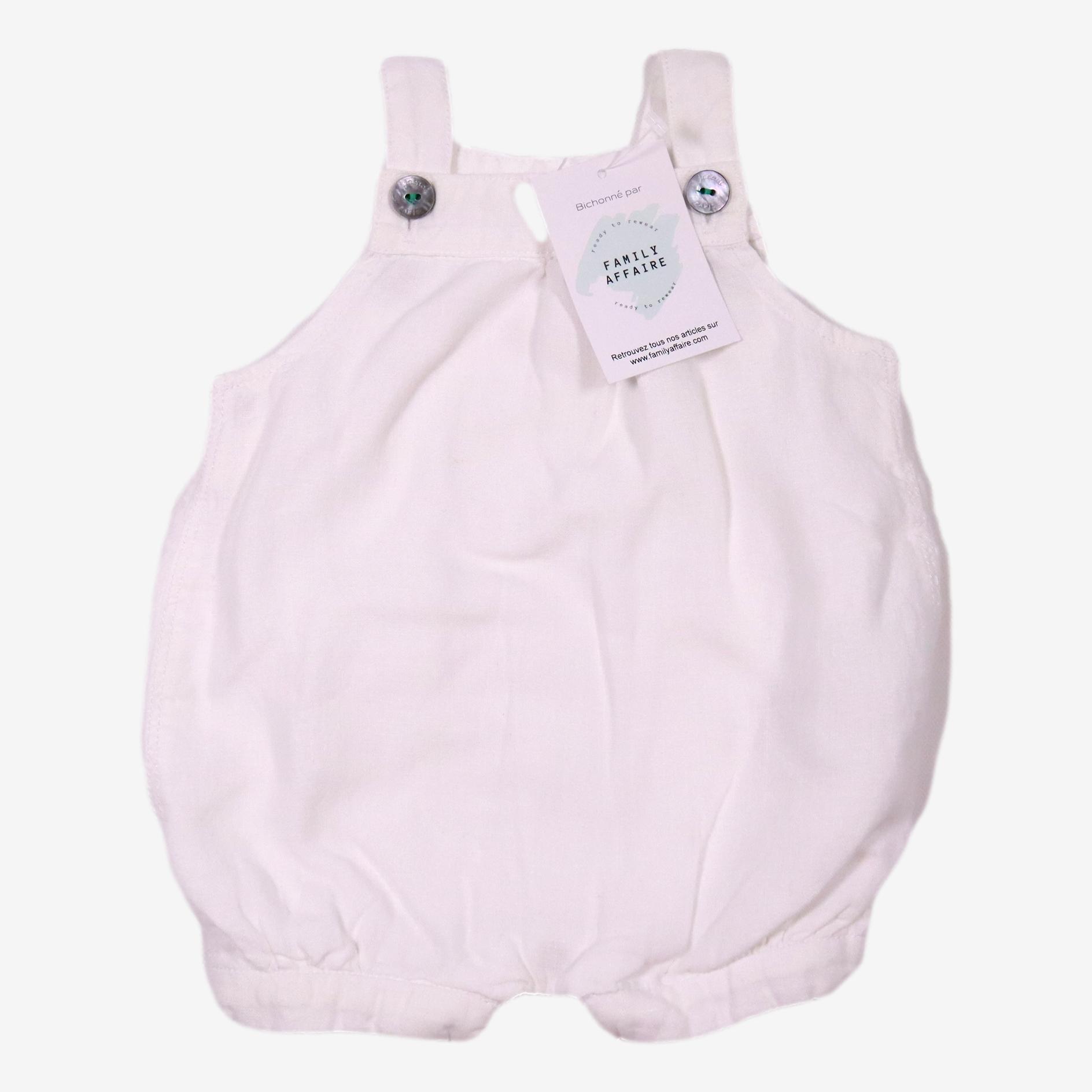 JACADI 1 mois bloomers blanc