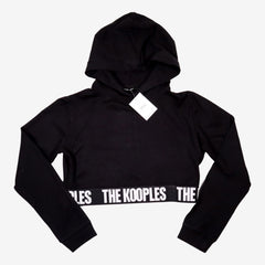 THE KOOPLES 14 ans sweat crop top noir