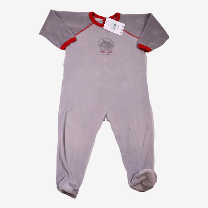 PETIT BATEAU 18 mois pyjama gris ours