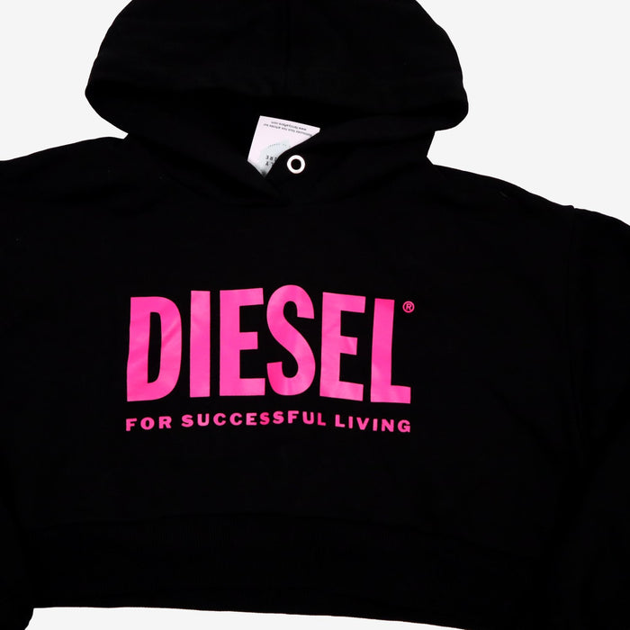 DIESEL 12 ans sweat noir crop top