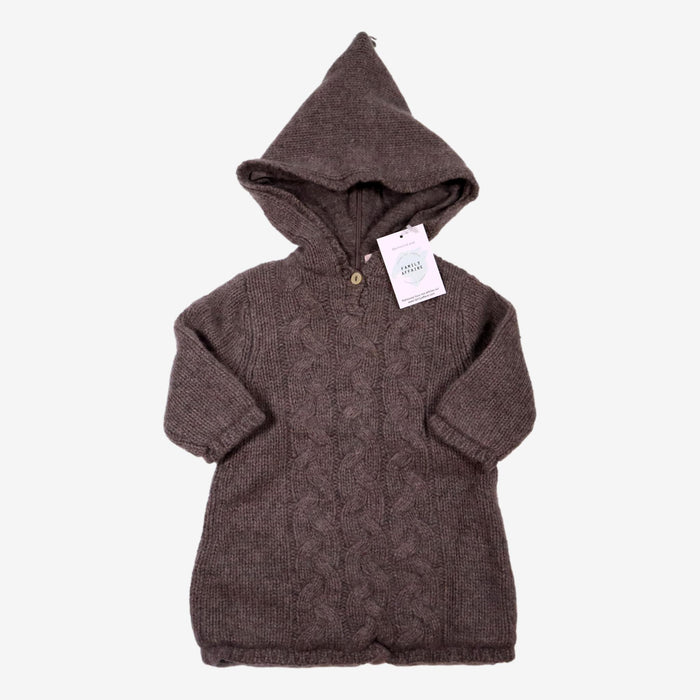 BONPOINT 12 mois pull gris cachemire à capuche