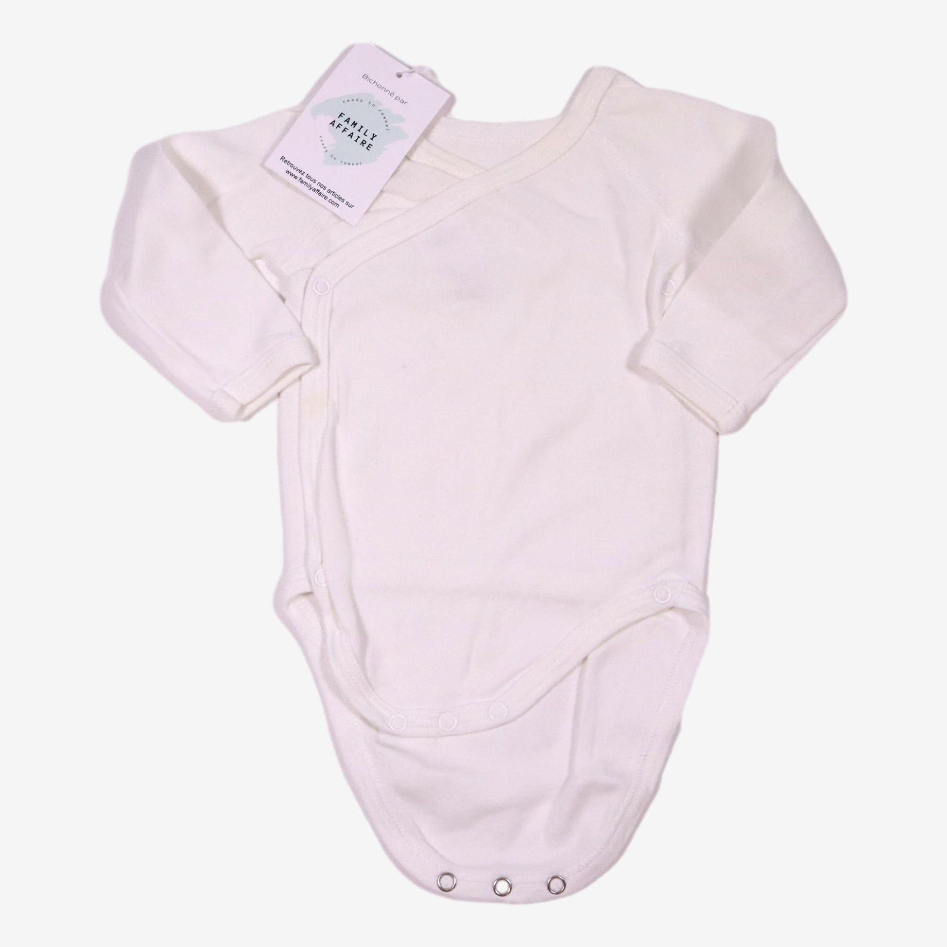 PETIT BATEAU 3 mois body blanc