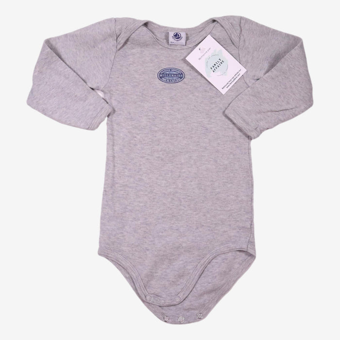 PETIT BATEAU 18 mois body gris