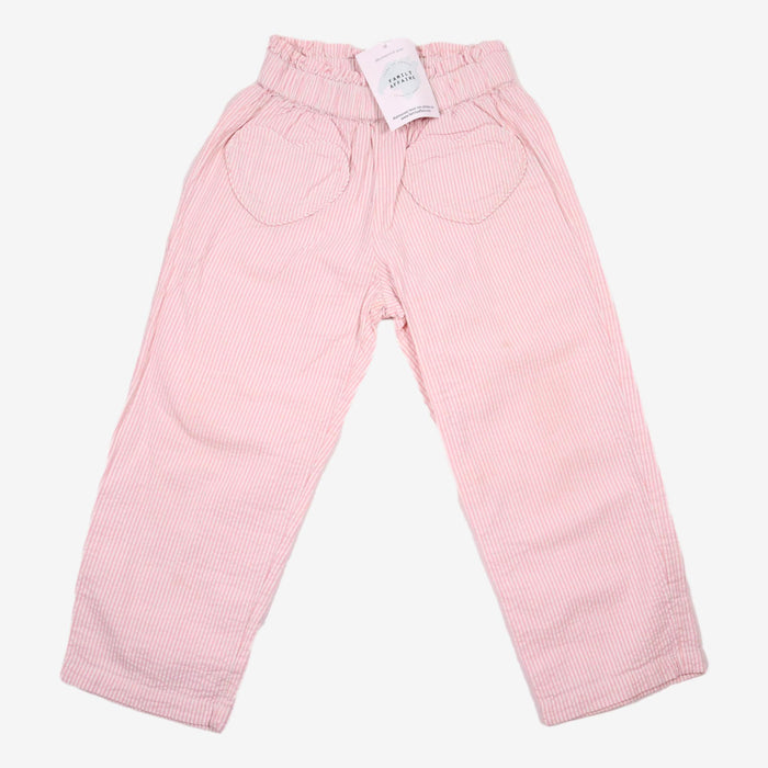 BONTON 4 ans pantalon rayé rose