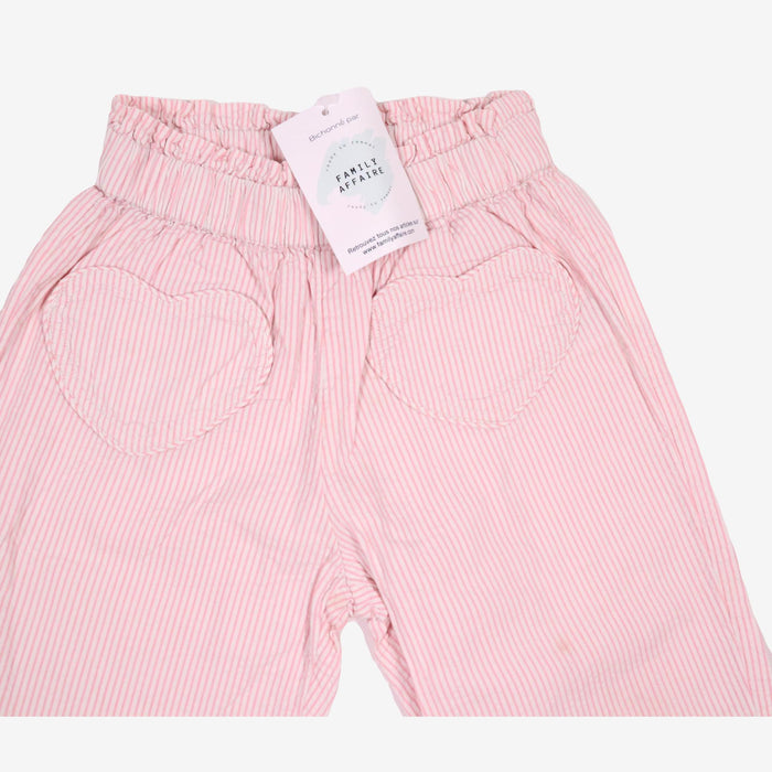 BONTON 4 ans pantalon rayé rose