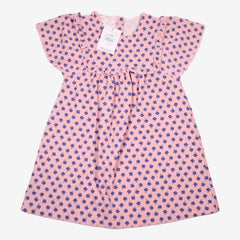 ZARA 5 ans robe rose fleurs bleues