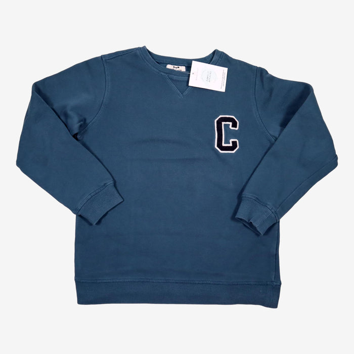 CYRILLUS 10 ans sweat bleu pétrole