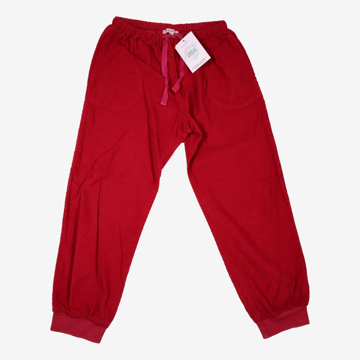 CARAMEL 8 ans pantalon en velours rouge