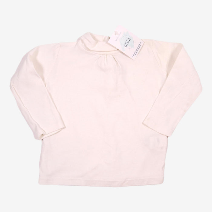 BOUTCHOU 2 ans Teeshirt col roulé blanc