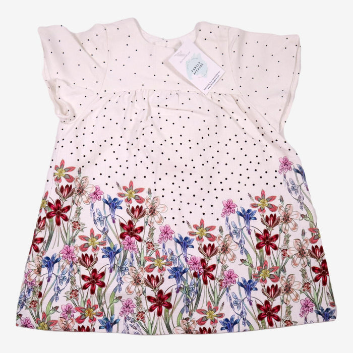 ZARA 3 ans robe blanche  et fleurs