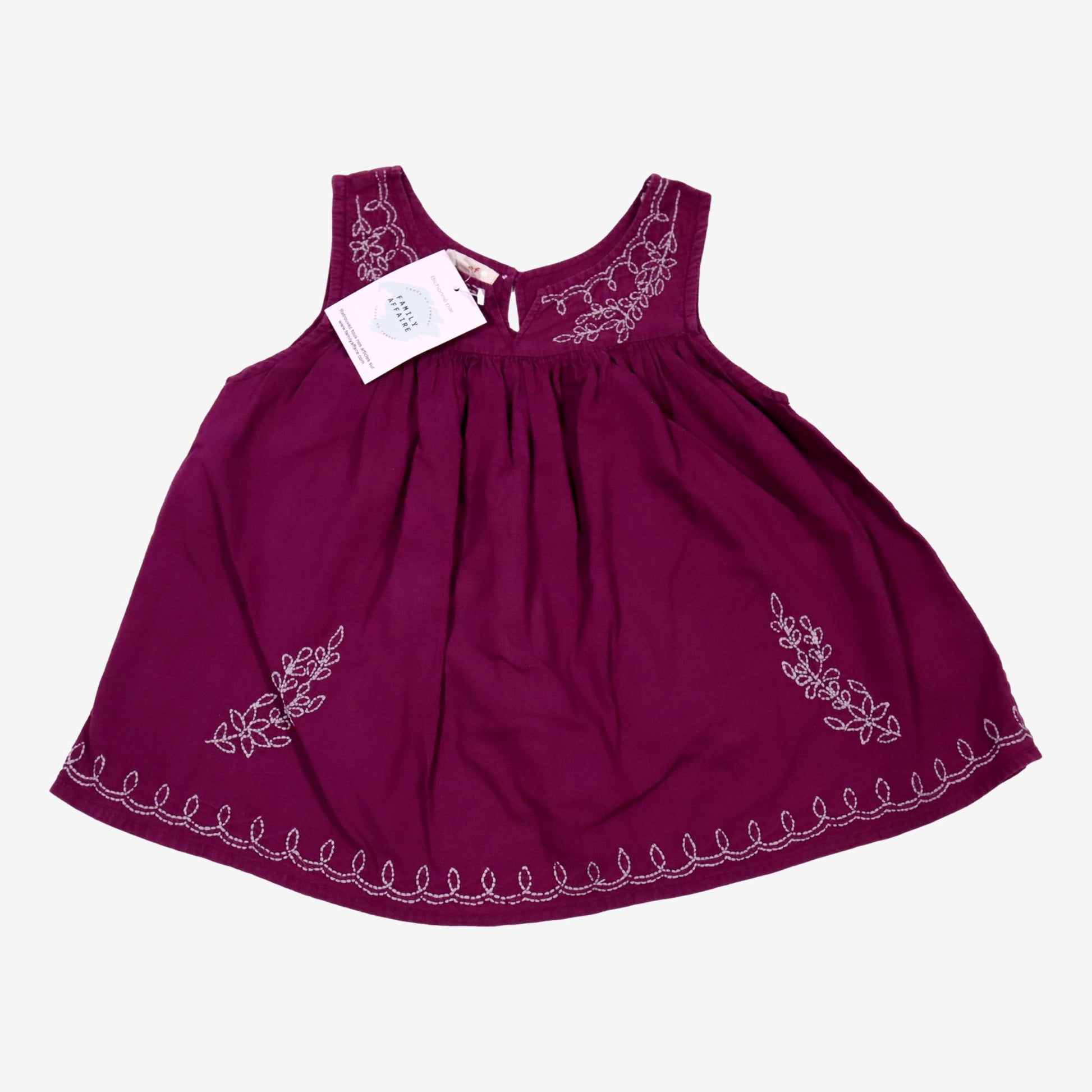 ZEF 18 mois robe tunique violette