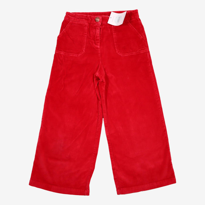 JACADI 8 ans pantalon velours rouge