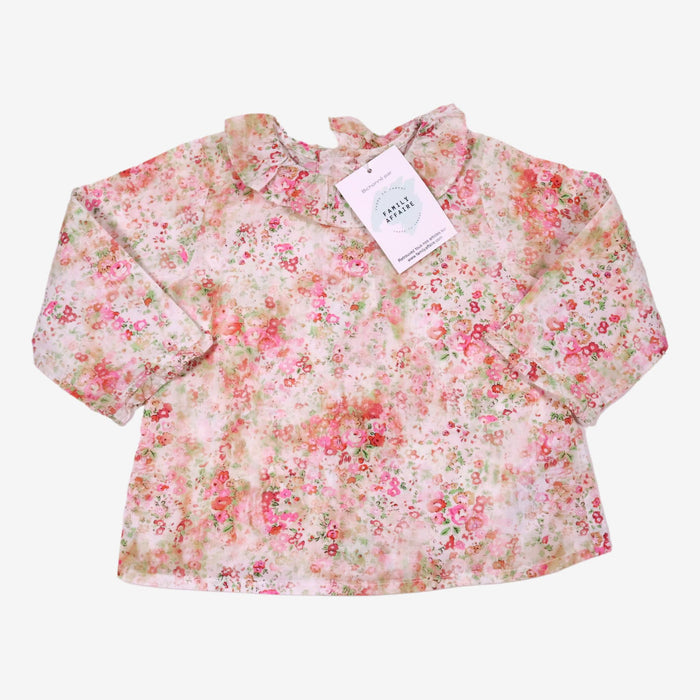 BONPOINT 18 mois blouse col et fleurs