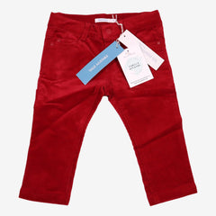 BOUTCHOU 9 mois Pantalon rouge velours Neuf