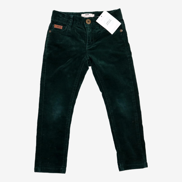 CYRILLUS 4 ans Pantalon vert velours