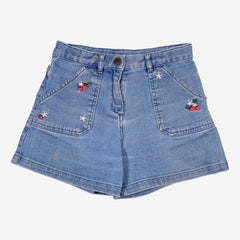 BONTON 12 ans short en jean brodé