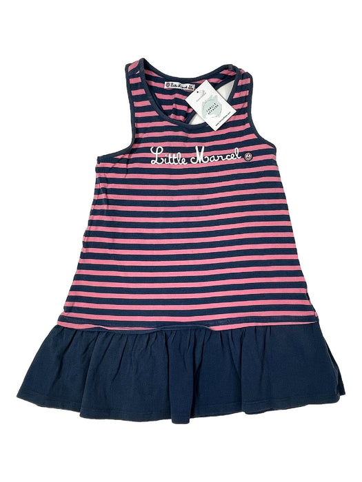 LITTLE MARCEL 8 ans robe rayée rose bleu