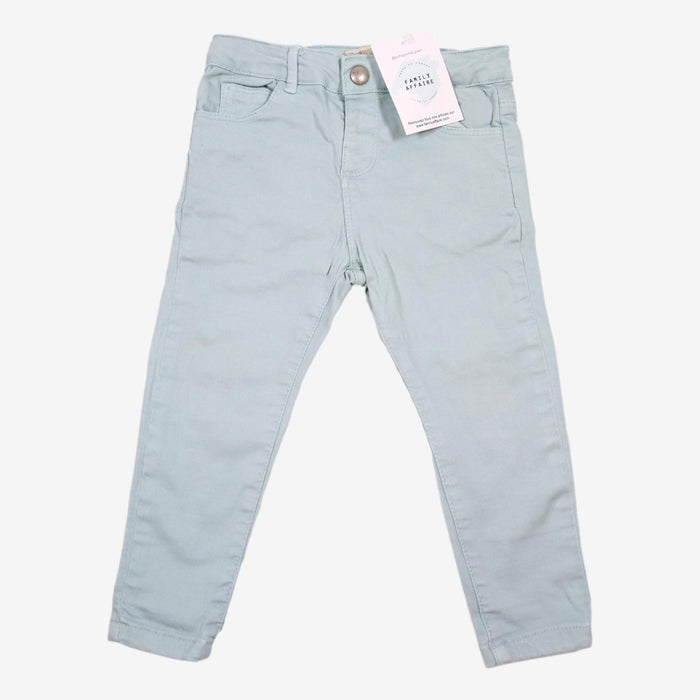 ZARA 2/3 ans slim vert d'eau