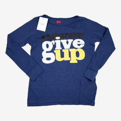 BONTON 10 ans t-shirt marine Never Give Up