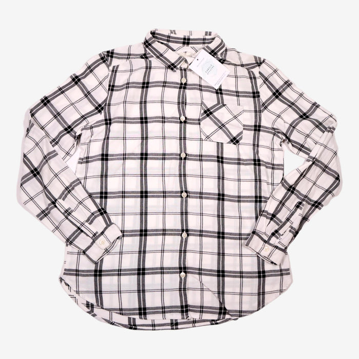 HM 12 ans chemise carreaux noir et blanc