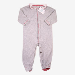 CYRILLUS 2 ans pyjama gris velours