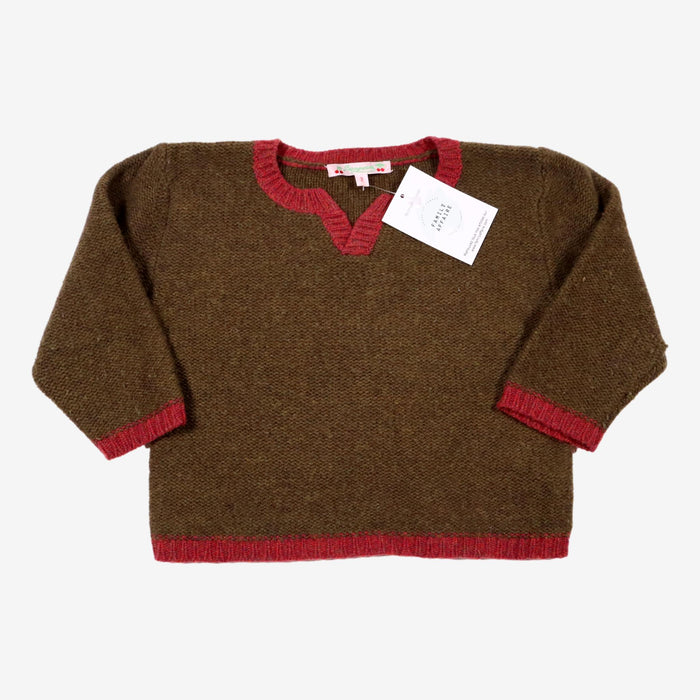 BONPOINT 2 ans Pull en laine marron