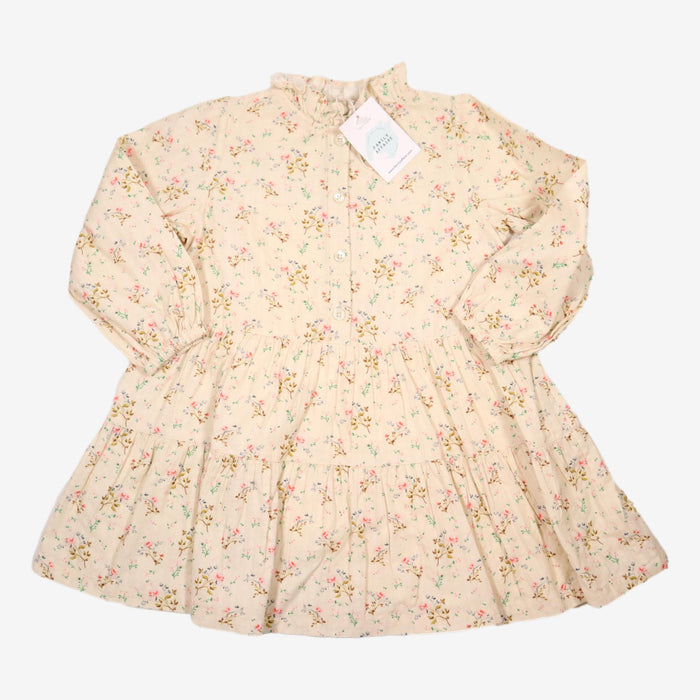 BONTON 3 ans robe fleurie écru