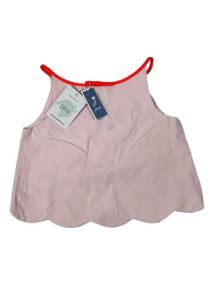 JACADI NEUF 6 ans tee shirt blouse bretelles rose