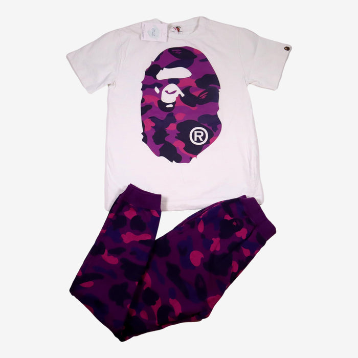 BAPE KIDS 12 ans Ensemble tee shirt et jogging motif camouflage