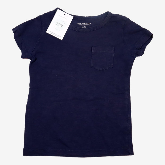 MONOPRIX 4 ans tee shirt bleu marine