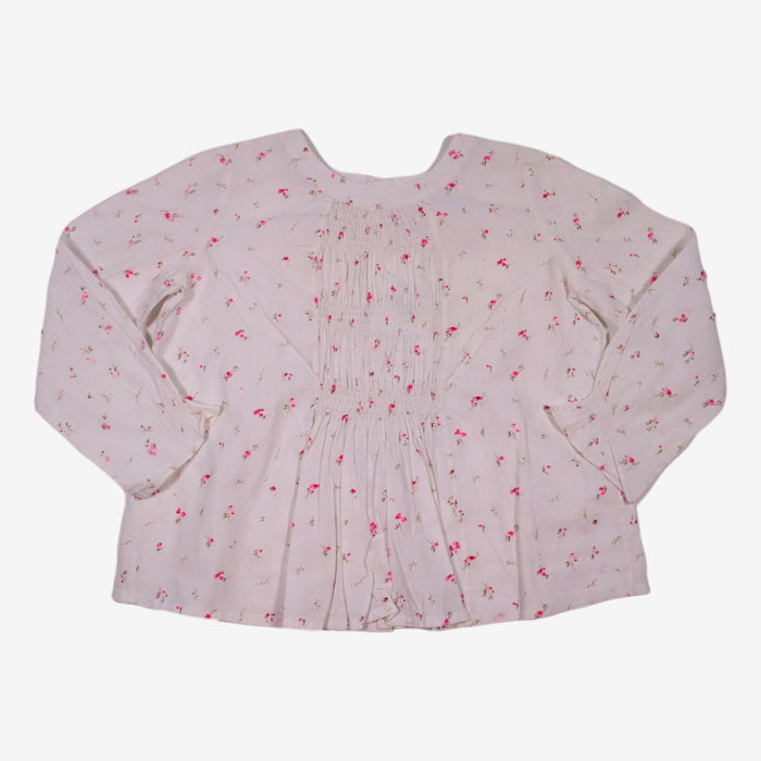 BONPOINT 6 ans blouse blanche petites fleurs