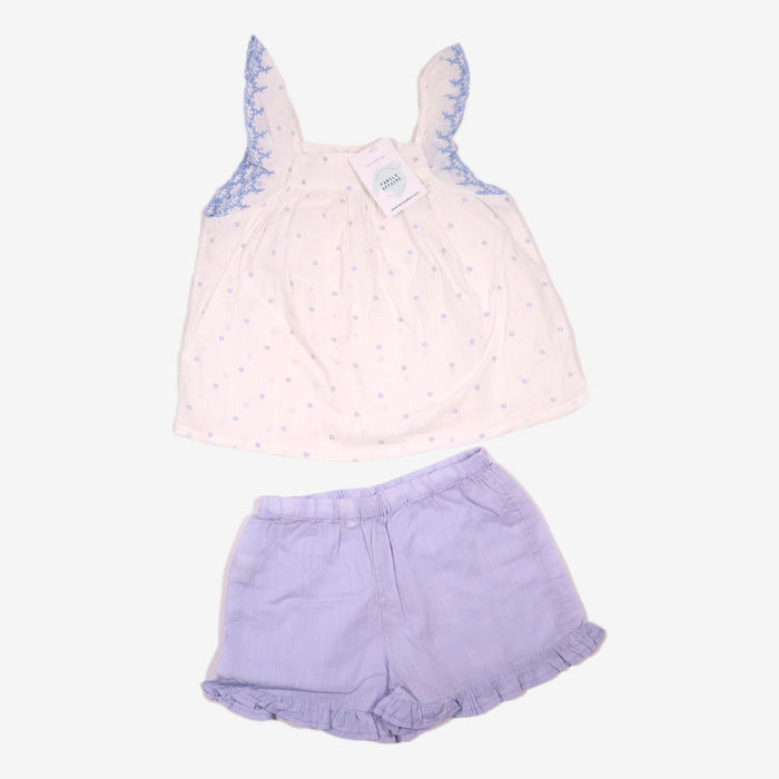 MONOPRIX 4 ans pyjama short bleu et blanc