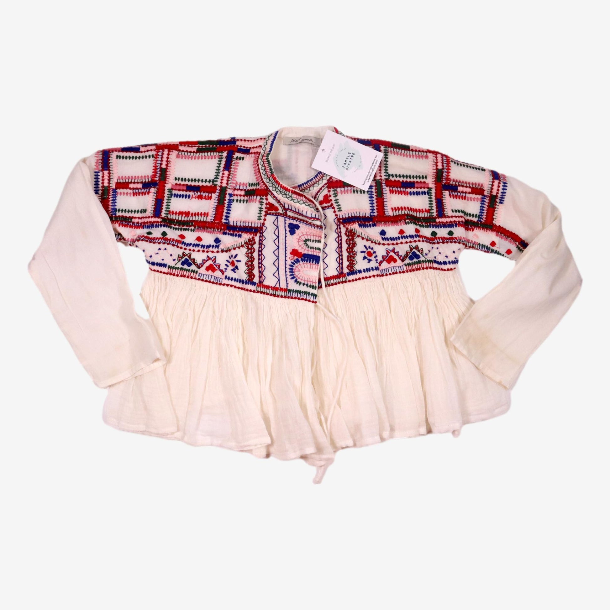 MES DEMOISELLES 6 ans blouse gilet broderies