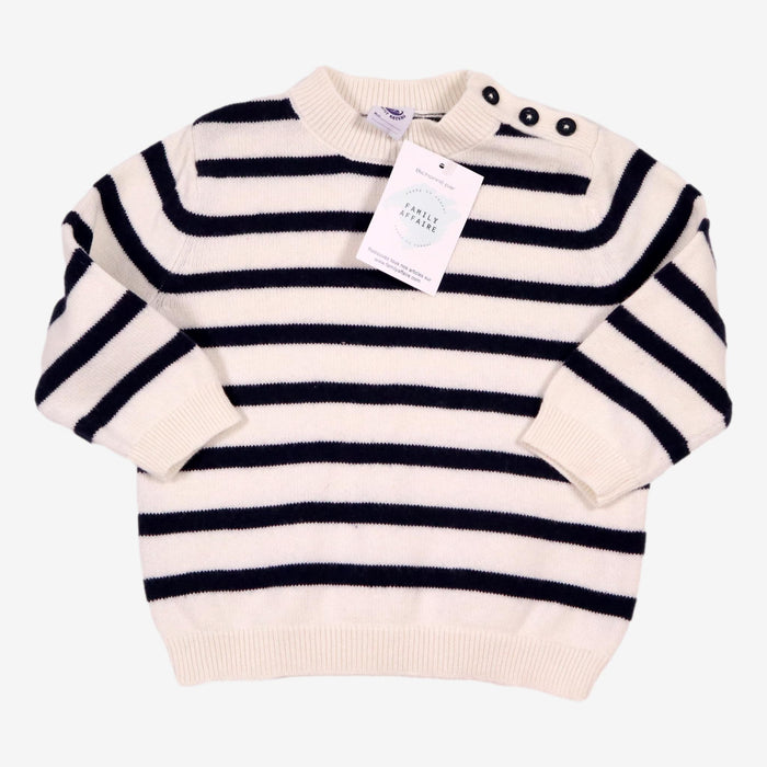 PETIT BATEAU 18m pull marin laine