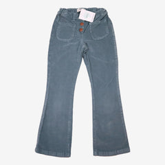 CYRILLUS 8 ans pantalon velours évasé bleu gris