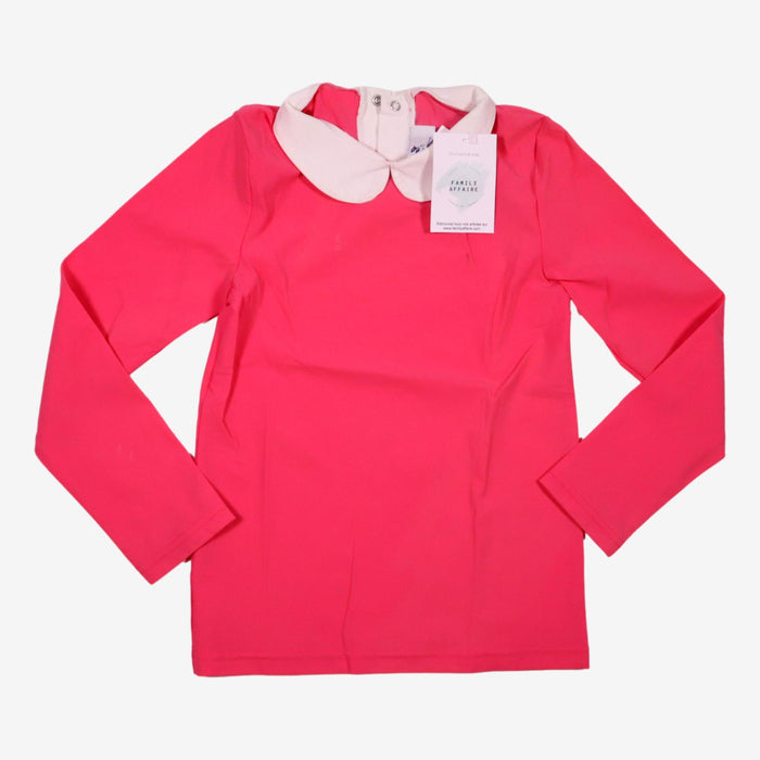 HAPPY DUCK 8 ans blouse rose col blanc (défaut)