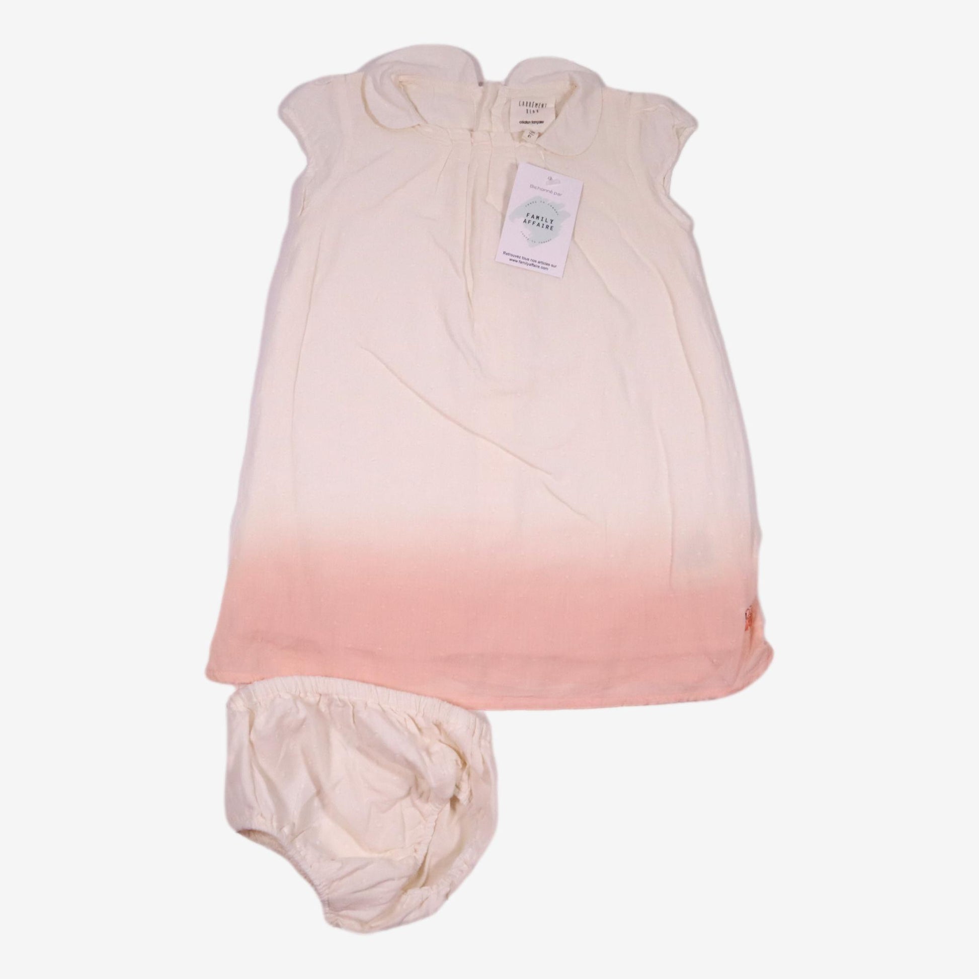 CARREMENT BEAU 18 mois ensemble robe et bloomers